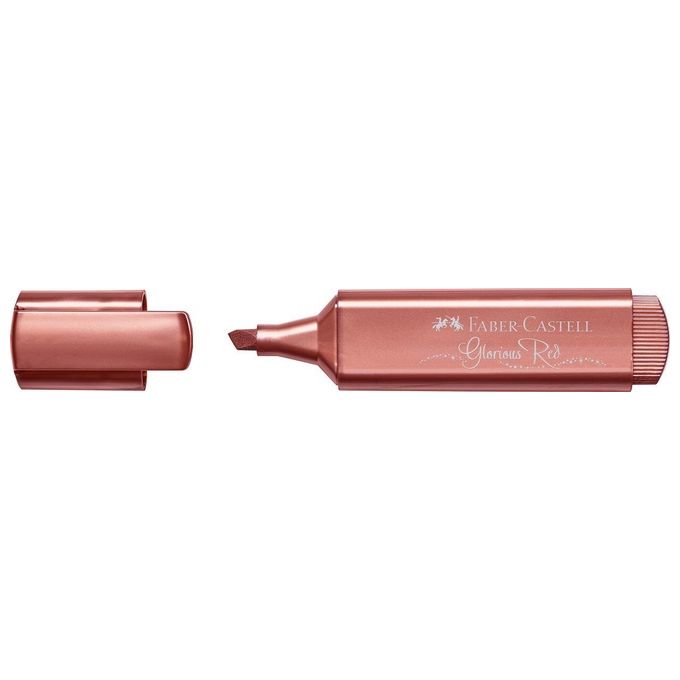 Faber Castell Confezione 10 Evidenziatore Texmetallic Rosso