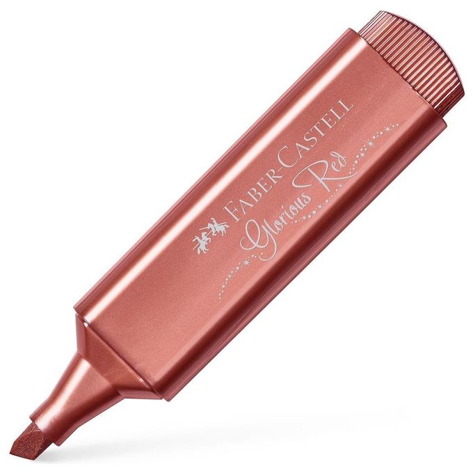 Faber Castell Confezione 10 Evidenziatore Texmetallic Rosso