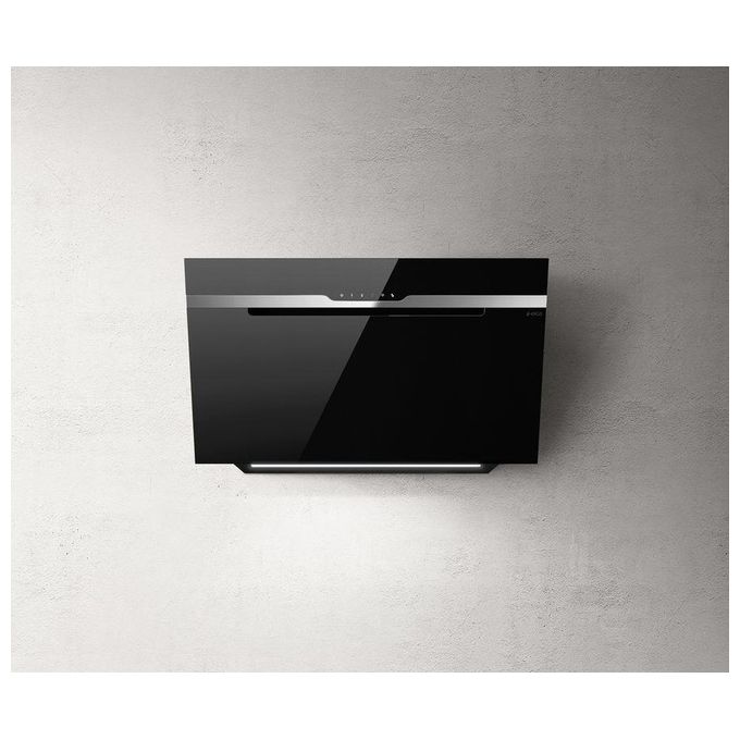 Elica MAJESTIC NO DRIP PRF0147732 Cappa a Parete Classe energetica B 3 Velocita' Aspirante Touch Control Illuminazione LED 90 cm Inox-Vetro Nero