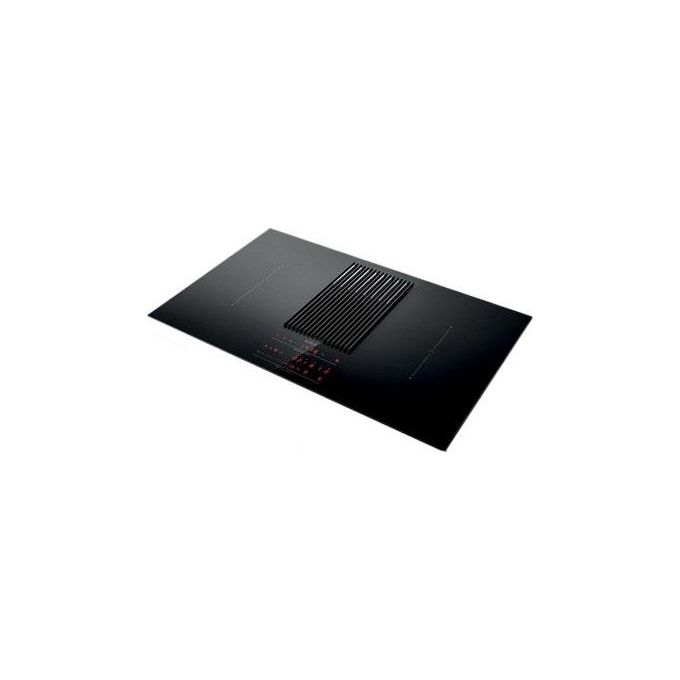 Elica NIKOLATESLA LIBRA BL-F-83 Piano cottura a Induzione con cappa integrata 4 zone 83 cm Vetro Nero + Ghisa PRF0147745