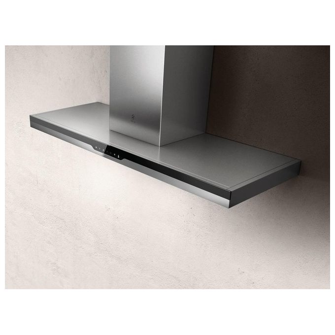 Elica METEORITE IX-A-90 PRF0147272 Cappa a Parete Classe energetica A 3 Velocita' Aspirante Touch Control Illuminazione LED 90 cm Inox-Vetro Nero