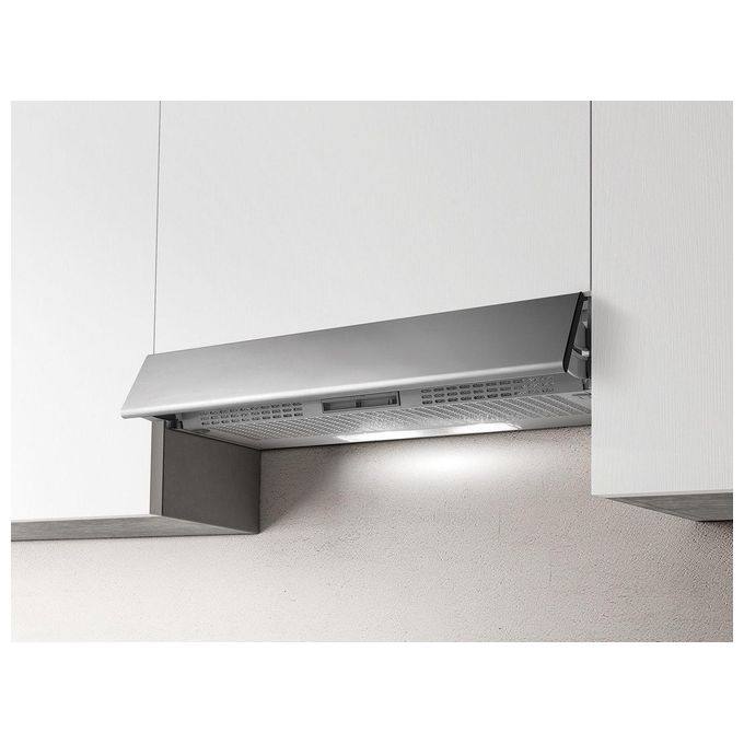 Elica PRF0154626A Cappa Cucina Filtrante Installazione Sottopensile da 90cm Silver GR-F-90 Estraibile STD