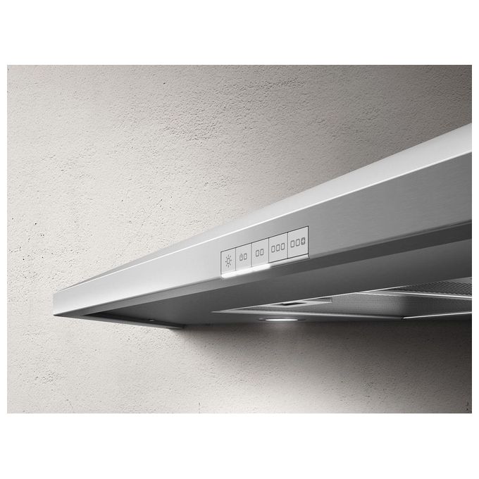 Elica ACUTA IX-F-100 Cappa a Parete ad Angolo Classe energetica A 3 Velocita' Filtrante Portata 625 m³-h 100 cm Inox