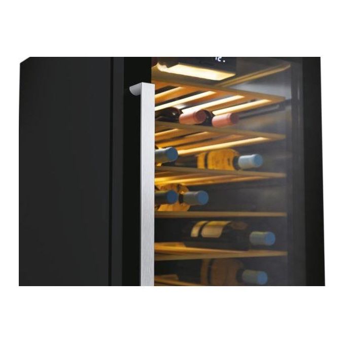 Candy CWC 154 EEL-N Vino Cantina 41 Bottiglie Classe energetica G (A) 6 ripiani in Legno + 1 wine rack Wifi 85 cm Nero