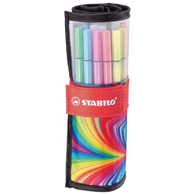Pennarello Premium - STABILO Pen 68 - Rollerset con 25 colori assortiti - ARTY Edition