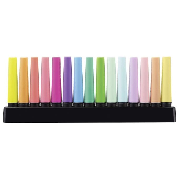 Evidenziatore - STABILO BOSS ORIGINAL Pastel Desk-Set - 15 Evidenziatori in 14 colori assortiti