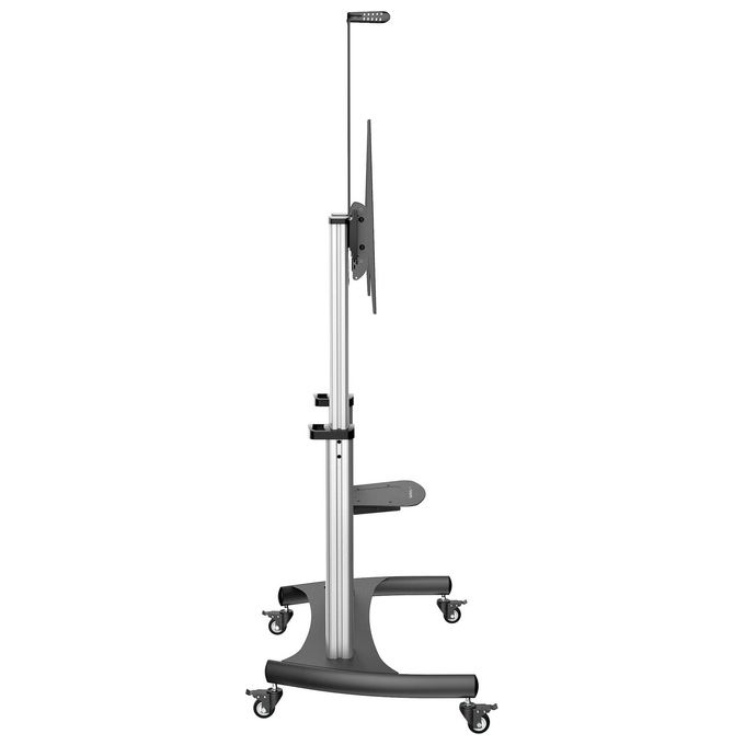 Startech.com Mobile Tv Stand Girevole du Ruote Carrello Porta Tv Resistente per Schermi Da 60-100'' con Ripiani
