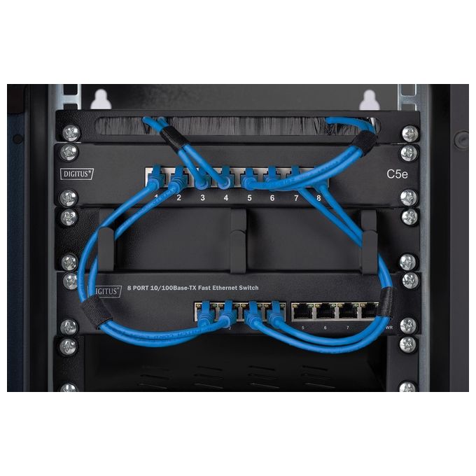 Digitus Ripiano per Armadio Rack 10'' 1 Unita Profondo 200mm Grigio