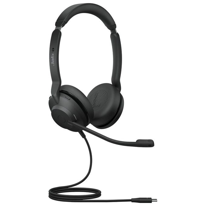 JABRA Evolve2 30 Auricolare Cablato a Padiglione per Ufficio USB Tipo-C Nero con Audio Professionale