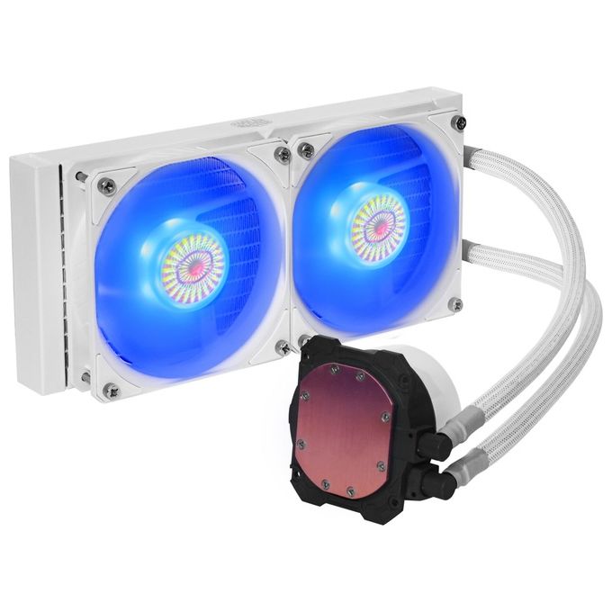 Cooler Master Dissipatore a Liquido MasterLiquid ML240L V2 RGB con Ventole Sickleflow da 120 WHITE Edition