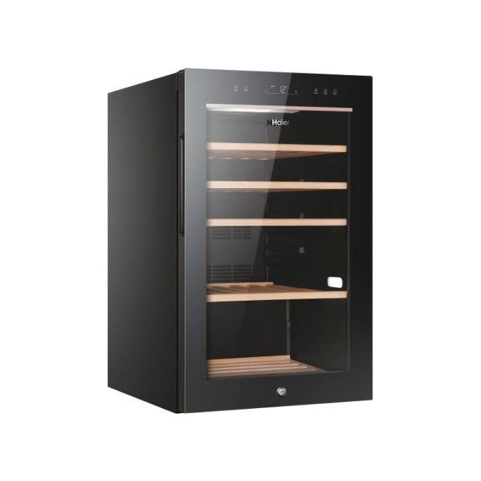 Haier HWS49GA Wine Bank 50 Series 5 Cantinetta Vino 49 Bottiglie Classe energetica F Ripiani 4+1 Sistema luci 3D 50 cm Nero