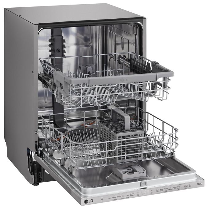 LG QuadWash DB242TX Lavastoviglie da incasso a Scomparsa Totale Classe Energetica D 46dB 14 Coperti Wi-Fi