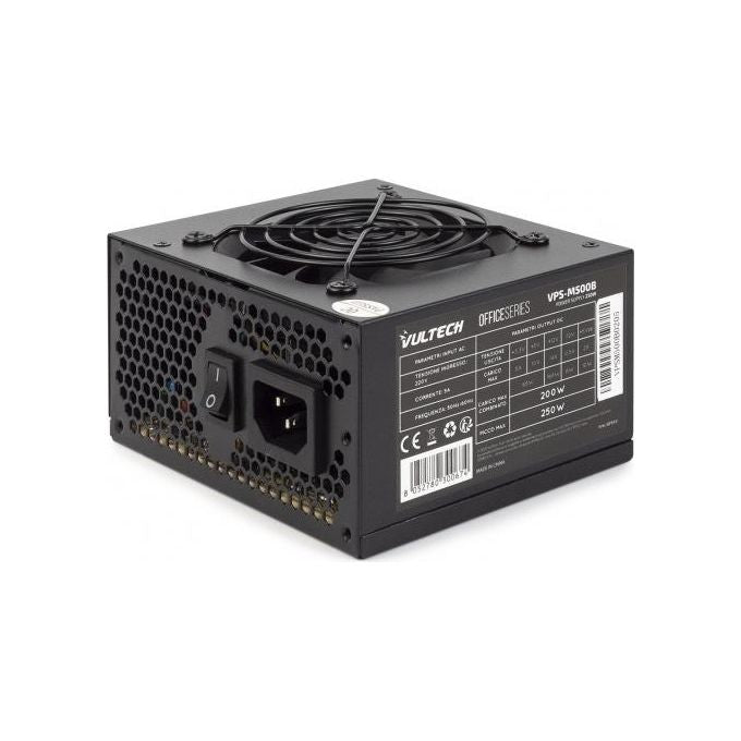 Vultech VPS-M500B Alimentatore 250W con Ventola da 12cm Termoregolata