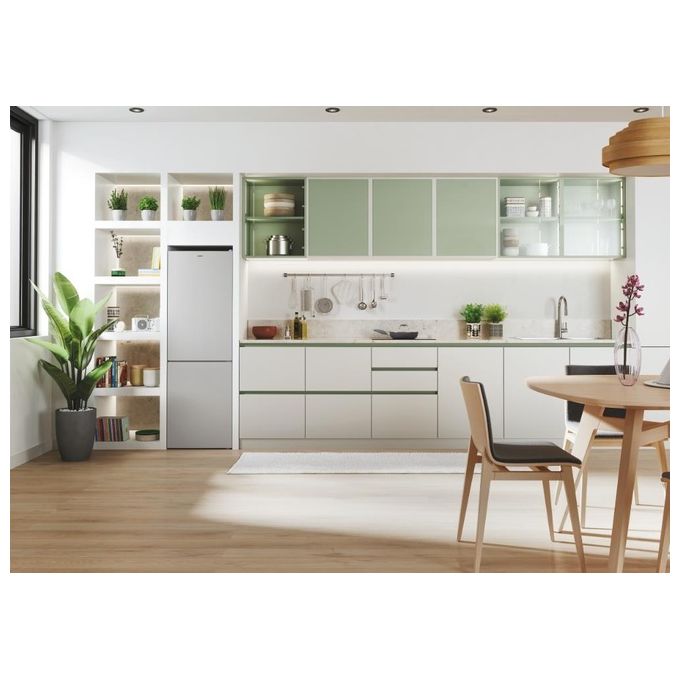 Candy CCE4T618ES Fresco Frigorifero Combinato Libera Installazione 341 Litri Classe Energetica E Total No Frost Circle+ Trattamento antimuffa 185cm Argento