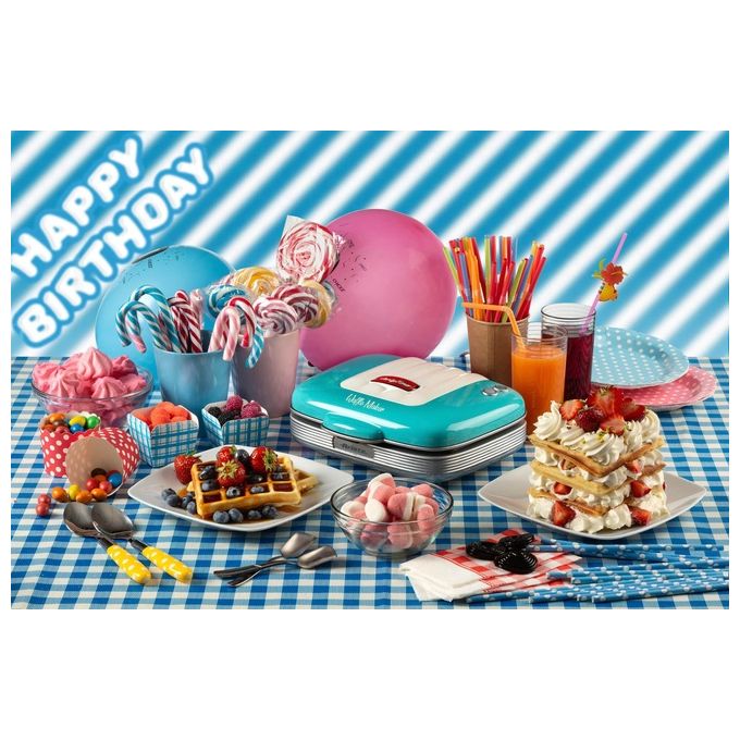 Ariete Waffle Maker Party Time Piastra per Waffle 700W Azzurro