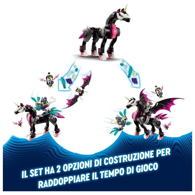 LEGO DREAMZzz 71457 Pegaso, il Cavallo Volante, Animale Giocattolo da Costruire in 2 Modi con Minifigure, Giochi per Bambini