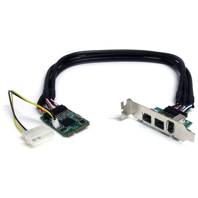 StarTech Scheda adattatore Mini PCI Express FireWire 2b 1a 1394 a 3 porte
