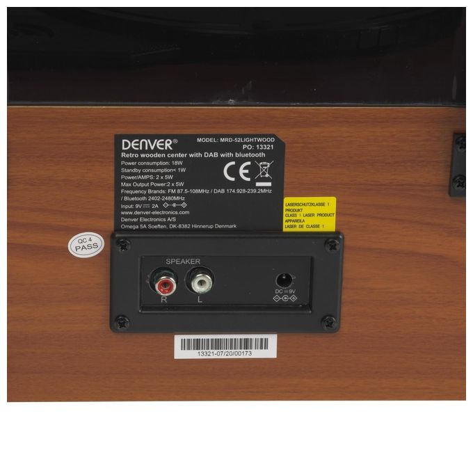Denver MRD-52 Giradischi Lightwood