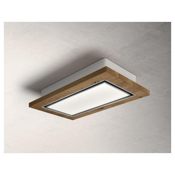 Elica PRF0167047 Cappa a Soffitto Lullaby Wood-F-120 3 Velocita' +  2 Intensive Filtrante Portata 470 m³-h