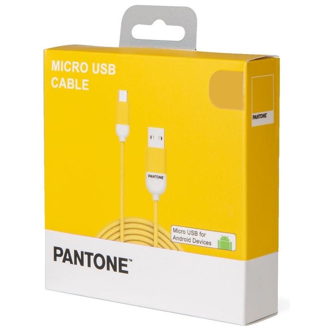 Pantone Cavo Micro Usb Giallo 1.5mt
