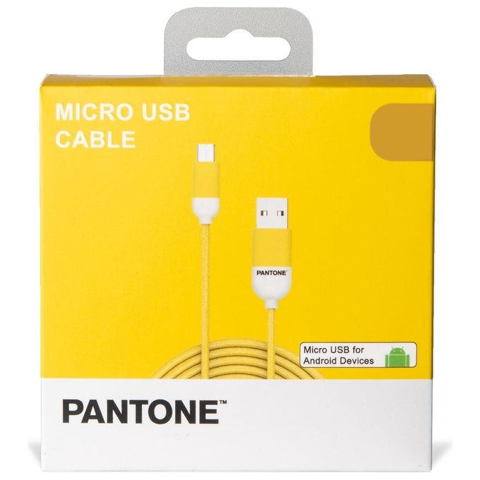 Pantone Cavo Micro Usb Giallo 1.5mt
