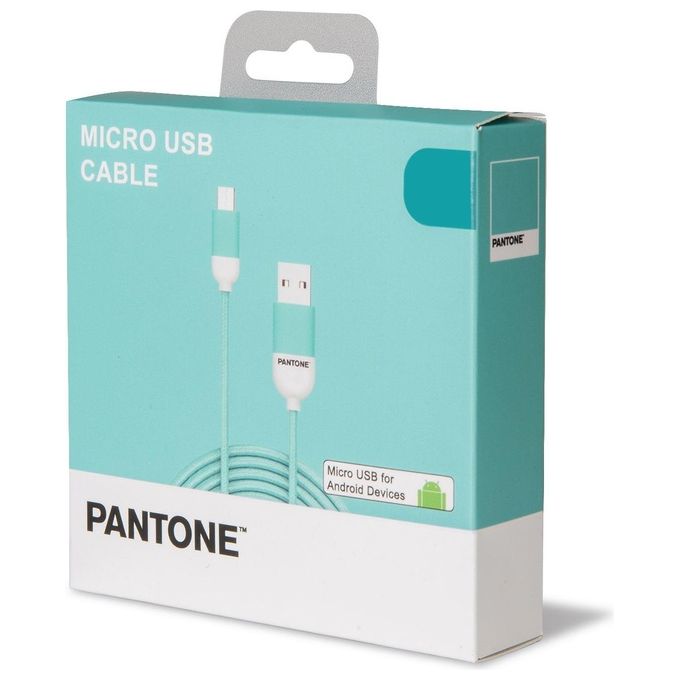 Pantone Cavo Micro Usb Ciano 1.5mt