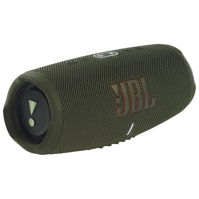 JBL Charge 5 Speaker Bluetooth Portatile Cassa Altoparlante Wireless Resistente ad Acqua e Polvere IPX67 Powerbank Integrato USB PartyBoost Bass Radiator Verde