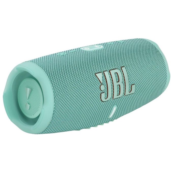 JBL Charge 5 Speaker Bluetooth Portatile Cassa Altoparlante Wireless Resistente ad Acqua e Polvere IPX67 Powerbank Integrato USB PartyBoost Bass Radiator Teal Verde Acqua