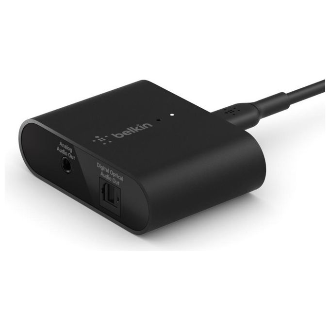 Belkin SoundForm Connect AirPlay 2 Adattatore Audio per lo Streaming Wireless Ingressi Audio Ottico e 3.5 mm Nero