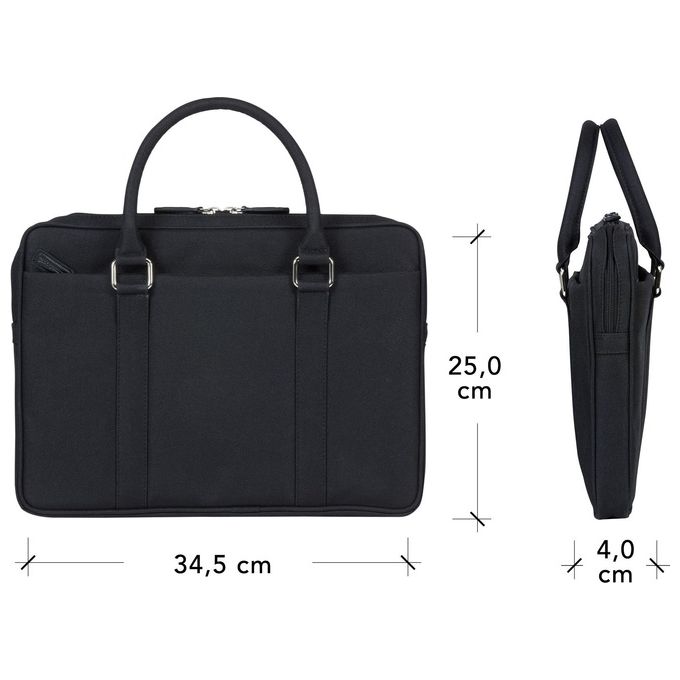 Dbramante 1928 Borsa Stelvio per Notebook 14'' Nylon Riciclato Nero