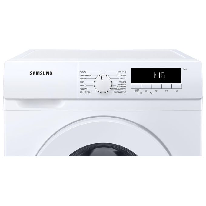 Samsung WW80T304MWW Serie 3000 Lavatrice Slim Carica Frontale Classe energetica D Capacita' di carico 8 Kg Centrifuga 1400 giri Motore Digital Inverter Profondita' 46,5 cm