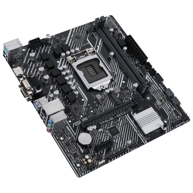 ASUS PRIME H510M-D, Scheda madre micro ATX Intel H510 (LGA 1200), PCIe 4.0, slot M.2 32Gbps, Lan Intel 1 Gb, HDMI, D-Sub, USB 3.2 Gen 1, SATA 6 Gbps, porta COM, connettore LPT e connettore RGB
