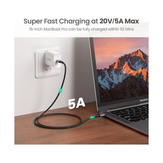 Ugreen Cavo USB 1mt USB C Nero