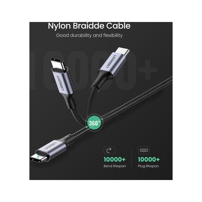 Ugreen Cavo USB 1mt USB C Nero