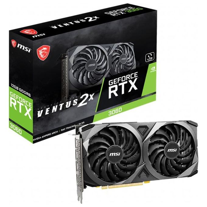 MSI GeForce RTX 3060 VENTUS 2X 12G OC NVIDIA 12Gb GDDR6