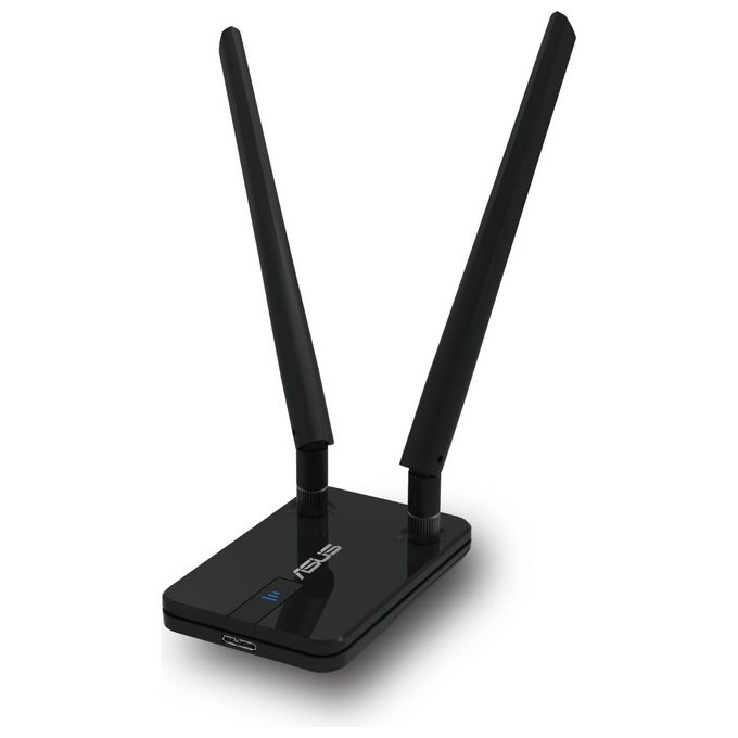 ASUS USB-AC58 Adattatore Wireless USB, Doppia Banda Per Una Maggiore Compatibilita' Con I Dispositivi, Connessione Veloce, Non Necessita' di Installazione, Tasto WPS Per Una Rapida Connessione, Nero