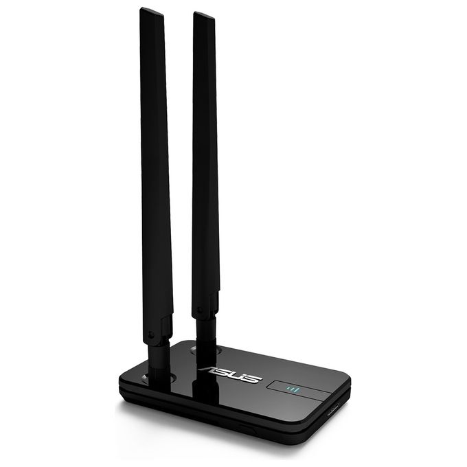 ASUS USB-AC58 Adattatore Wireless USB, Doppia Banda Per Una Maggiore Compatibilita' Con I Dispositivi, Connessione Veloce, Non Necessita' di Installazione, Tasto WPS Per Una Rapida Connessione, Nero