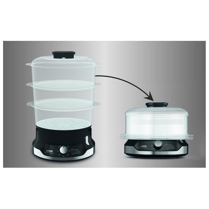 Tefal VC204810 Vaporiera Ultracompact 800W 9 Litri