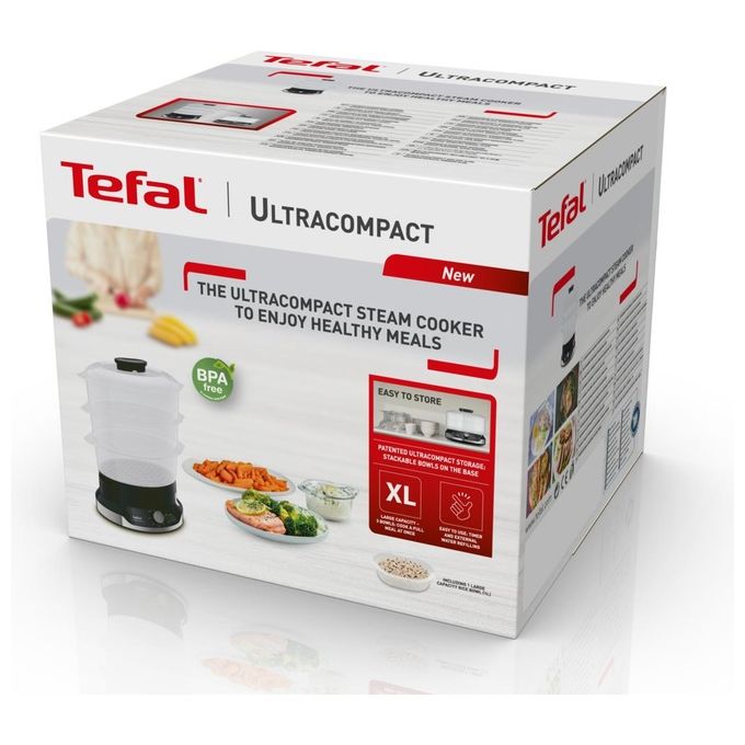 Tefal VC204810 Vaporiera Ultracompact 800W 9 Litri