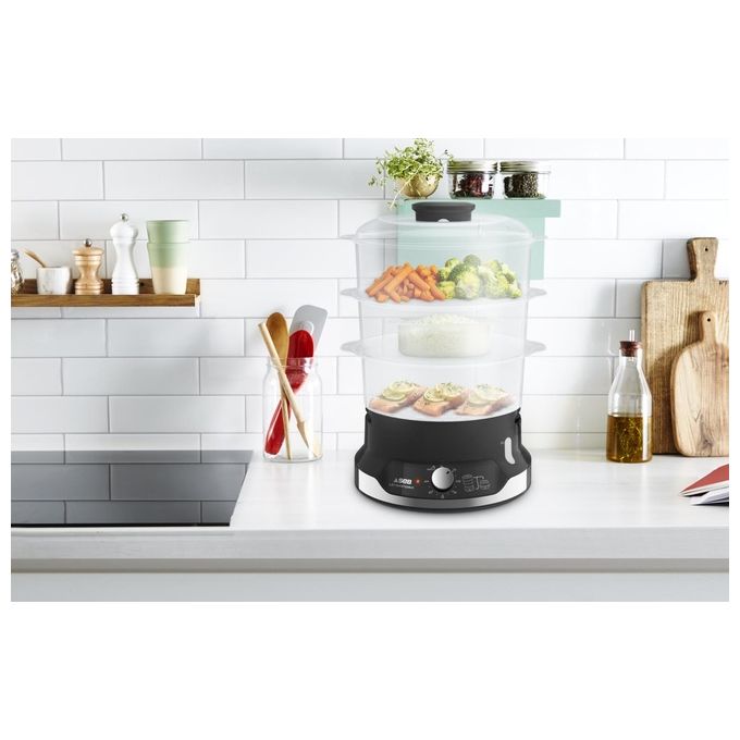 Tefal VC204810 Vaporiera Ultracompact 800W 9 Litri