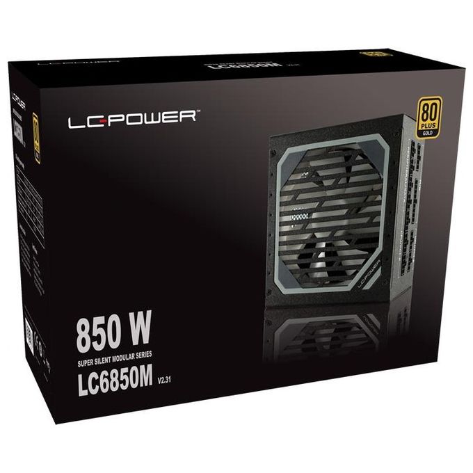 LC-Power LC6850M V2.31 Alimentatore per Computer 850W 24-Pin ATX ATX Nero