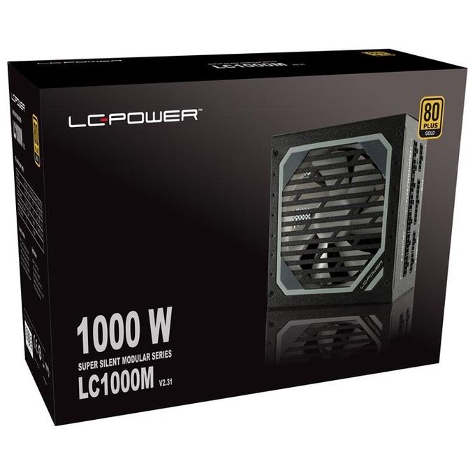 LC-Power LC1000M V2.31 Alimentatore per Computer 1000W 20+4 Pin ATX ATX Nero