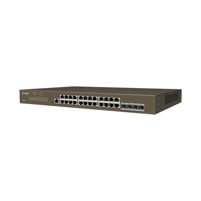 Tenda TEG5328F Switch di Rete Gestito L3 Gigabit Ethernet 10-100-1000 1U Nero