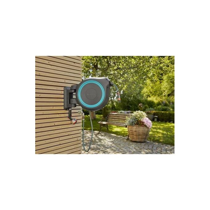Gardena Avvolgitubo a Parete RollUp XL Turchese 35mt