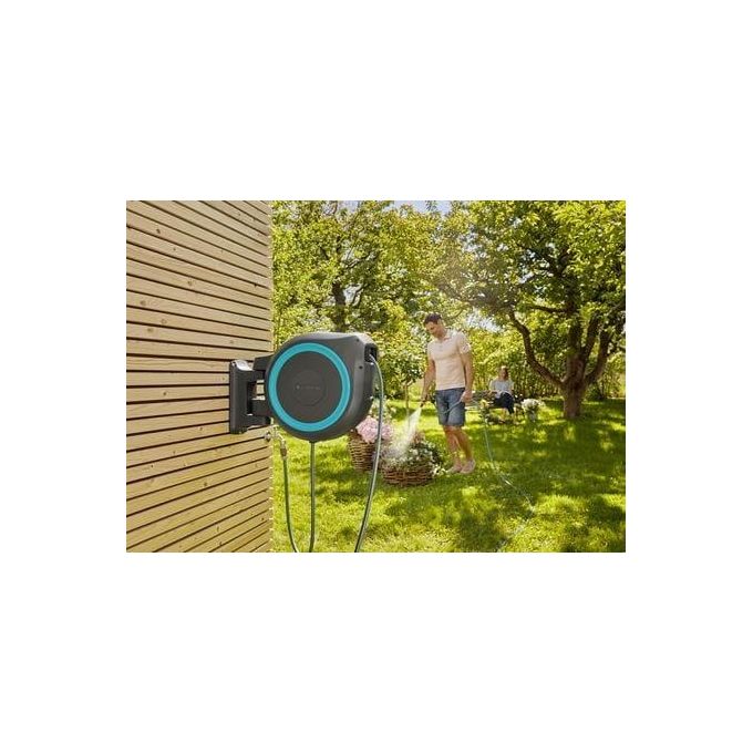 Gardena Avvolgitubo a Parete RollUp XL Turchese 35mt