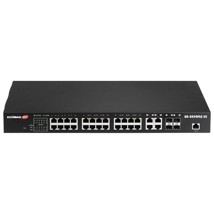 Edimax PRO GS-5424PLC V2 Switch 24xGB PoE 4xSFP