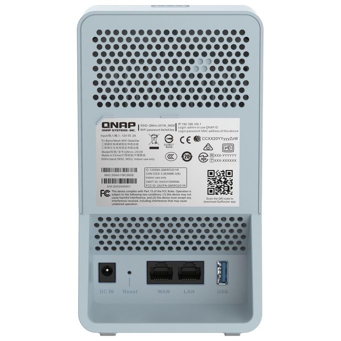 Qnap QMiro-201W Tri-Band Wi-Fi SD-WAN Router
