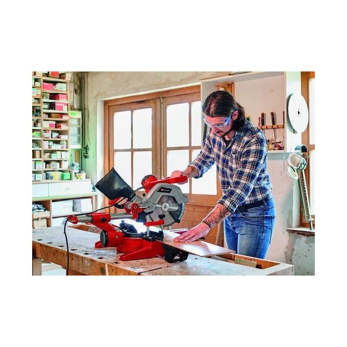 Einhell Troncatrice Radiale Te-Sm 254 Dual per Fai da Te Seghe a Nastro per Ferro e Metalli