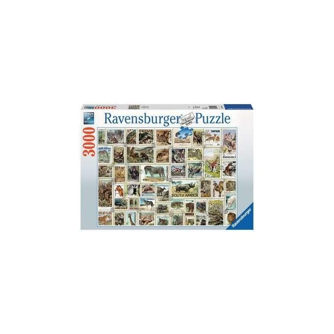 Ravensburger Animal Stamps Puzzle 3000 Pezzi Animali