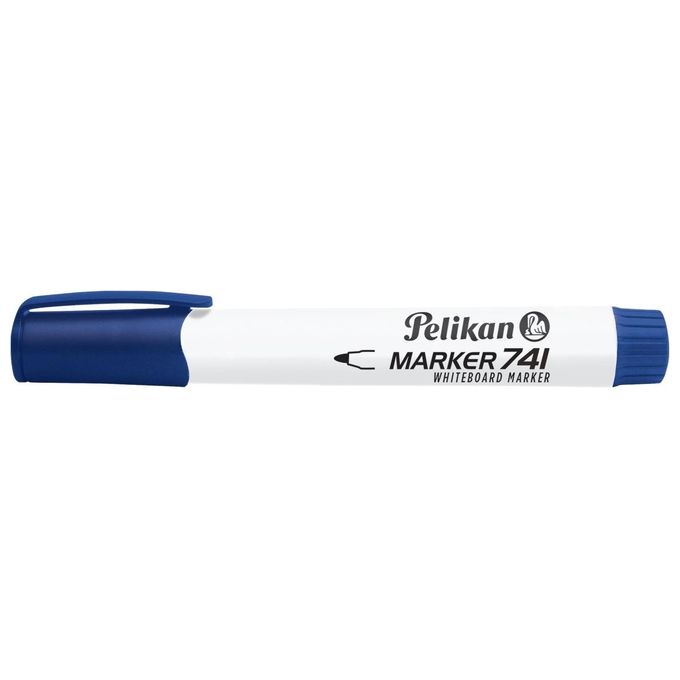 Pelikan Confezione 10 Whiteboard Marker 741 Blu
